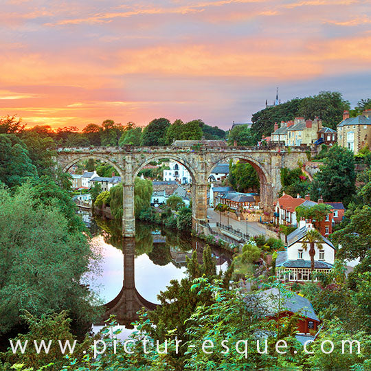 Knaresborough Viaduct at Sunset by Charlotte Gale