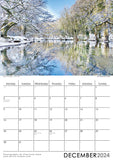 Nidd Gorge in Winter Harrogate 2024 Wall Calendar