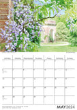 Wisteria Valley Gardens Harrogate 2024 Wall Calendar