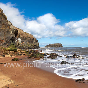 Saltwick Nab Whitby blank card by Charlotte Gale