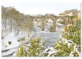 Frozen Nidd Luxury Knaresborough Christmas Card by Charlotte Gale Photography