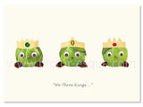 We Three Kings sprout Christmas card by Charlotte Gale