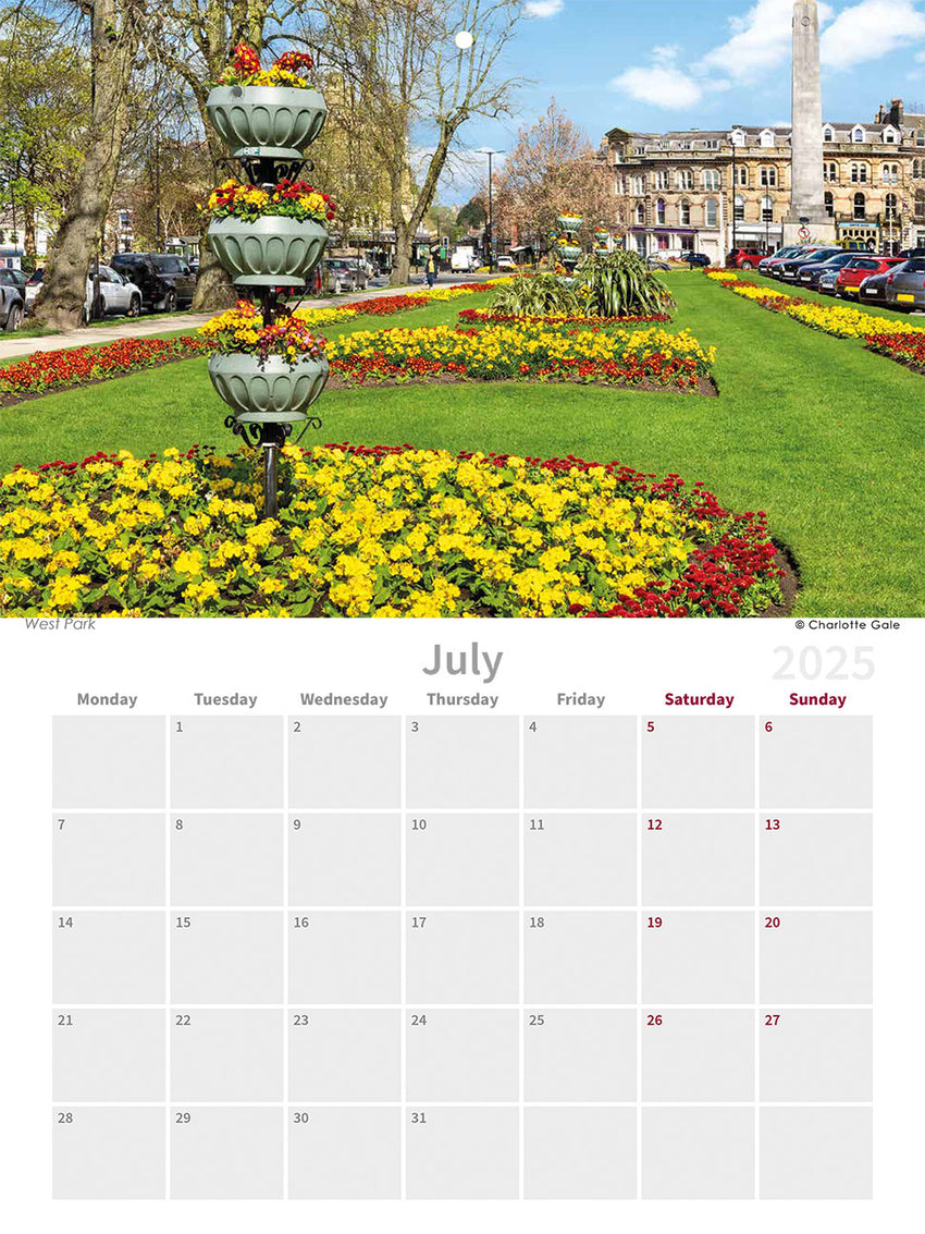 Harrogate 2025 Wall Calendar by Charlotte Gale Photography