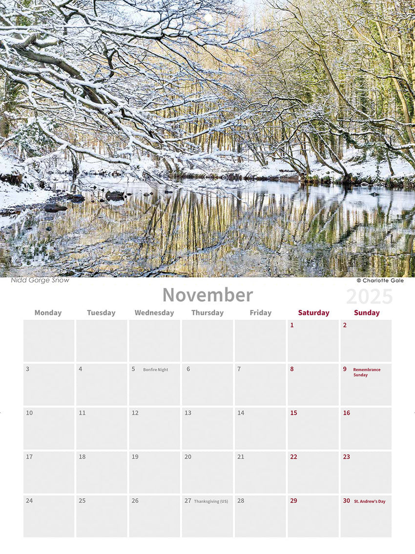 Harrogate 2025 Wall Calendar by Charlotte Gale Photography