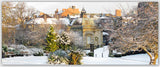 Harrogate Pump Room in the Snow festive gift tag by Charlotte Gale