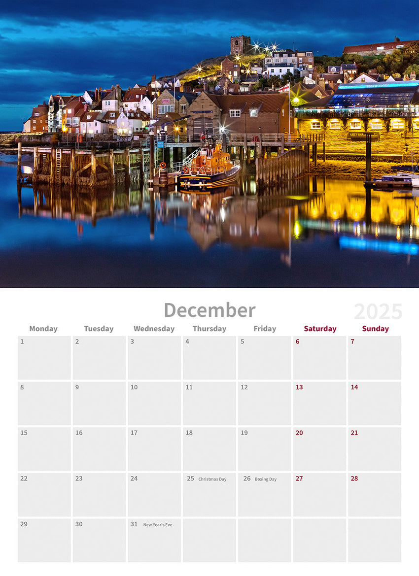 Whitby Wall Calendar 2025 by Charlotte Gale Photography