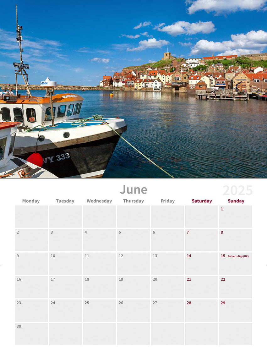 Whitby Wall Calendar 2025 by Charlotte Gale Photography