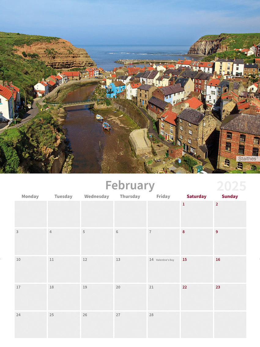 Yorkshire 2025 Wall Calendar by Charlotte Gale