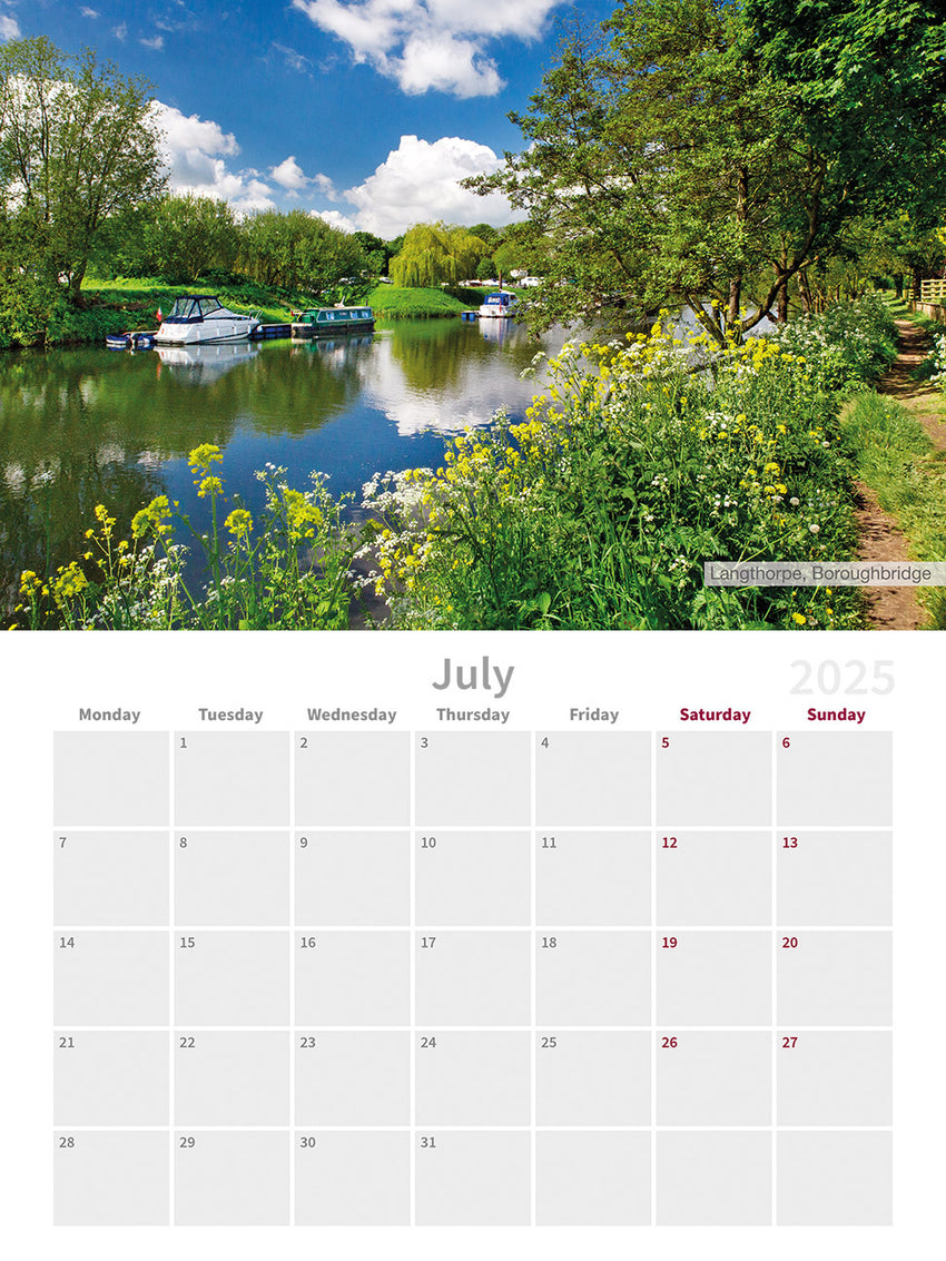 Yorkshire 2025 Wall Calendar by Charlotte Gale