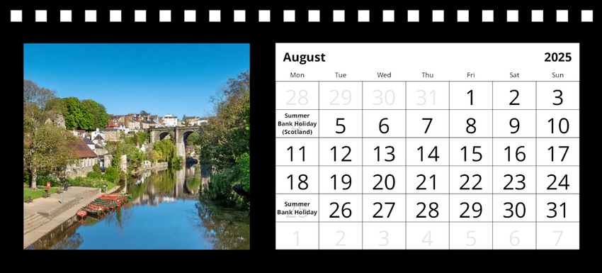 Knaresborough Desk Calendar 2025 by Charlotte Gale 