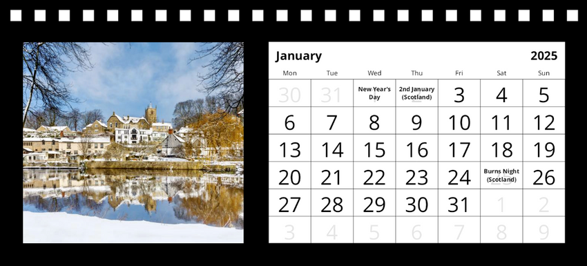 Knaresborough Desk Calendar 2025 by Charlotte Gale