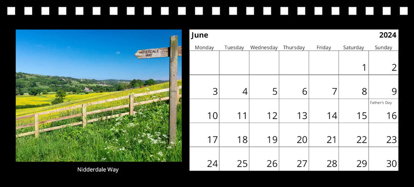 Nidderdale Desk Calendar 2024 by Charlotte Gale