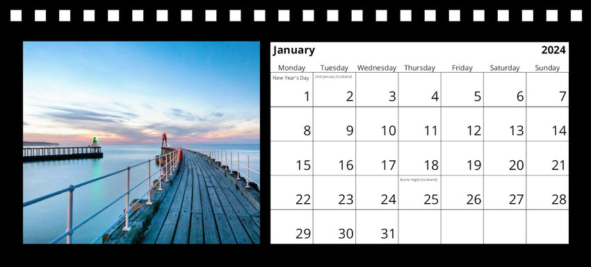 Whitby Desk Calendar by Charlotte Gale