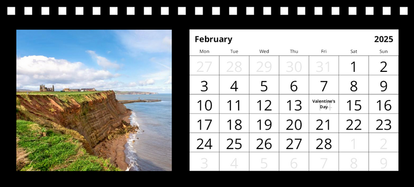 Whitby Desk Calendar 2025 by Charlotte Gale