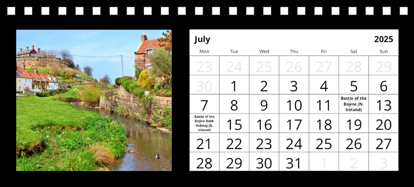 Whitby Desk Calendar 2025 by Charlotte Gale