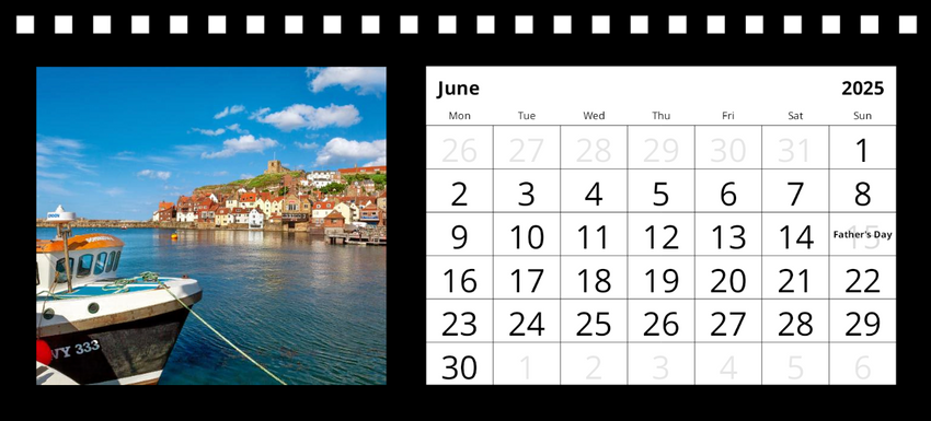 Whitby Desk Calendar 2025 by Charlotte Gale