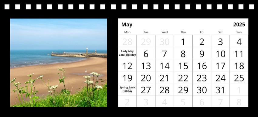 Whitby Desk Calendar 2025 by Charlotte Gale