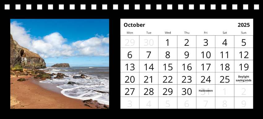 Whitby Desk Calendar 2025 by Charlotte Gale