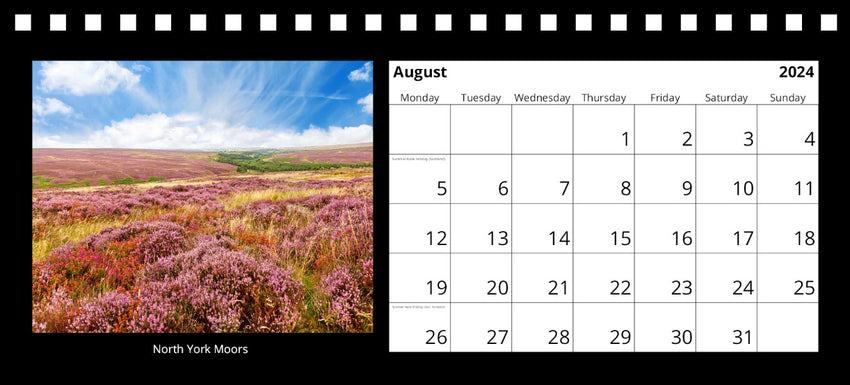 Yorkshire Desk Calendar 2024 by Charlotte Gale