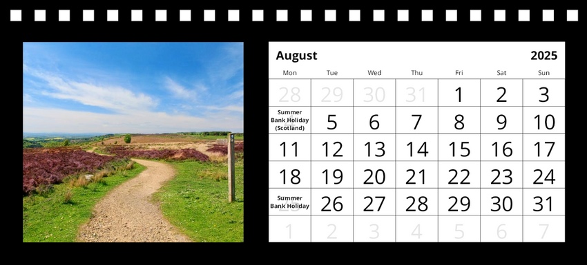 Yorkshire Desk Calendar 2025 by Charlotte Gale