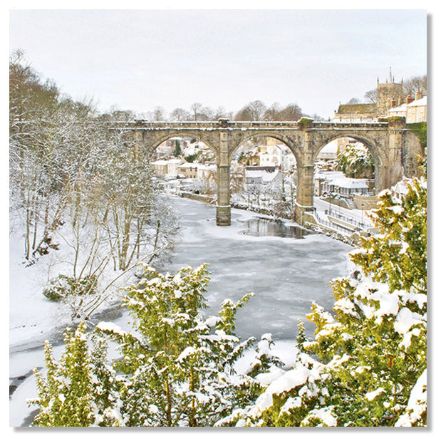 Frozen Nidd Knaresborough Christmas Cards Yorkshire by Charlotte Gale