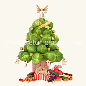 Sprout Tree Mini Blank Christmas Notecard