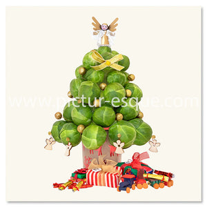 Sprout Christmas Tree Christmas card by Charlotte Gale