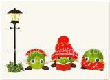 Mixed Pack 5 Too Many Sprouts Christmas Cards [2022 collection 2]