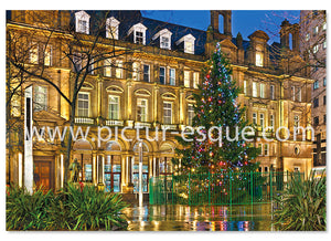 City Square Leeds Christmas Tree Christmas Card
