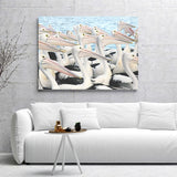 Pelicans Canvas