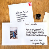 Whitby Whalebones Personalised Handwritten Card