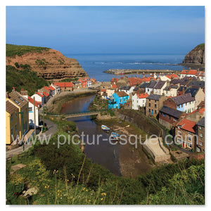 Staithes blank greetings card