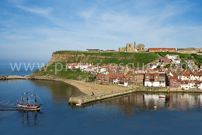 Replica Endeavour Whitby Yorkshire Canvas by Charlotte Gale